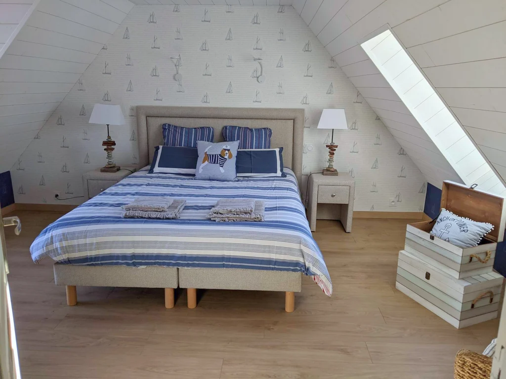 Chambre double sous les combles