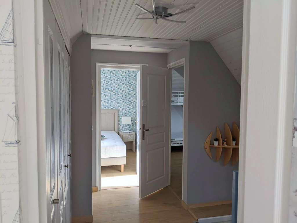 Le palier qui dessert les chambres
